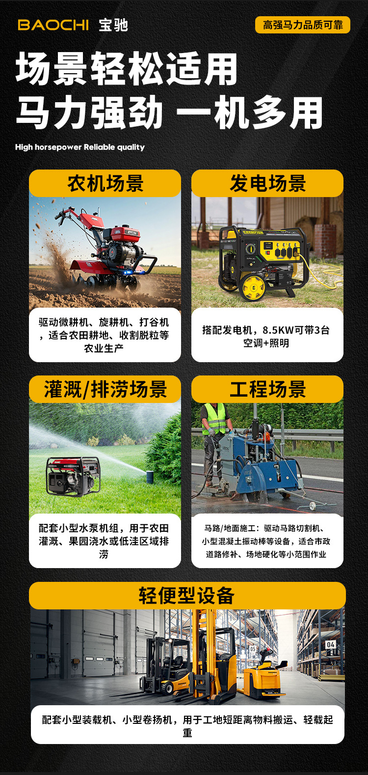 Changzhou Diesel Engine Single-Cylinder Water-Cooled 12/15/18 Horsepower Agricultural Marine Small Tractor Micro-Tiller Engine