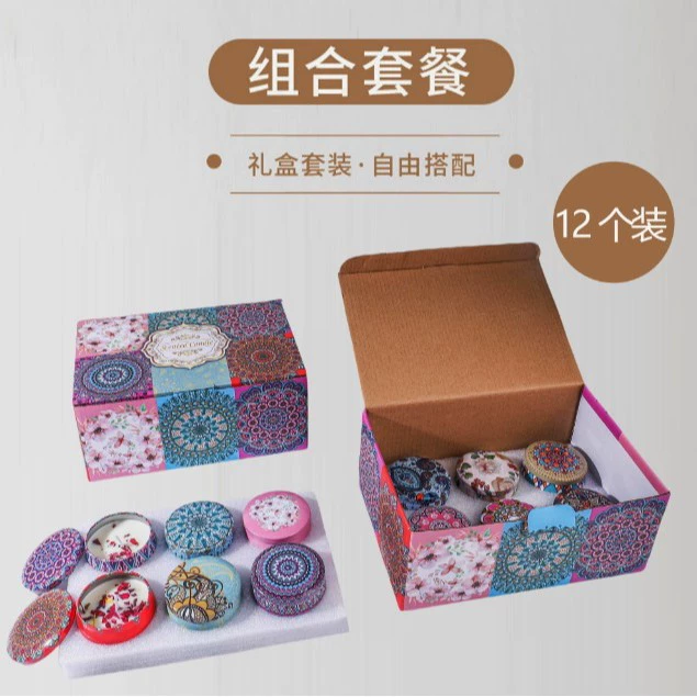 Ароматическая свеча из соевого воска в gift box набор, многоароматический 2/4/6/8/9/12 шт. варианты