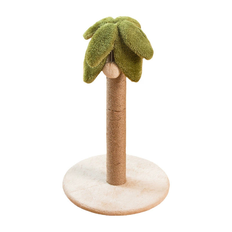 Coconut tree cat climbing frame jute cat scratch board, no shedding, small cat toy, space-saving cat scratching post, anti-cat scratching