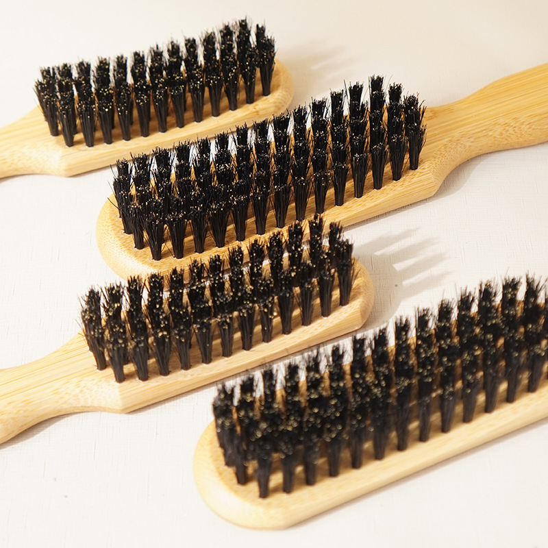工場在庫卸売メンズオイルヘッドスタイリングひげブラシ竹猪毛ヘアクリーニングひげスタイリングコーム|undefined