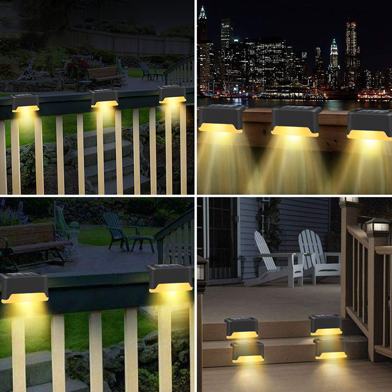 Nuevo solar escalera luz al aire libre LED impermeable paso luz patio decoración paisaje Luz Jardín Luz