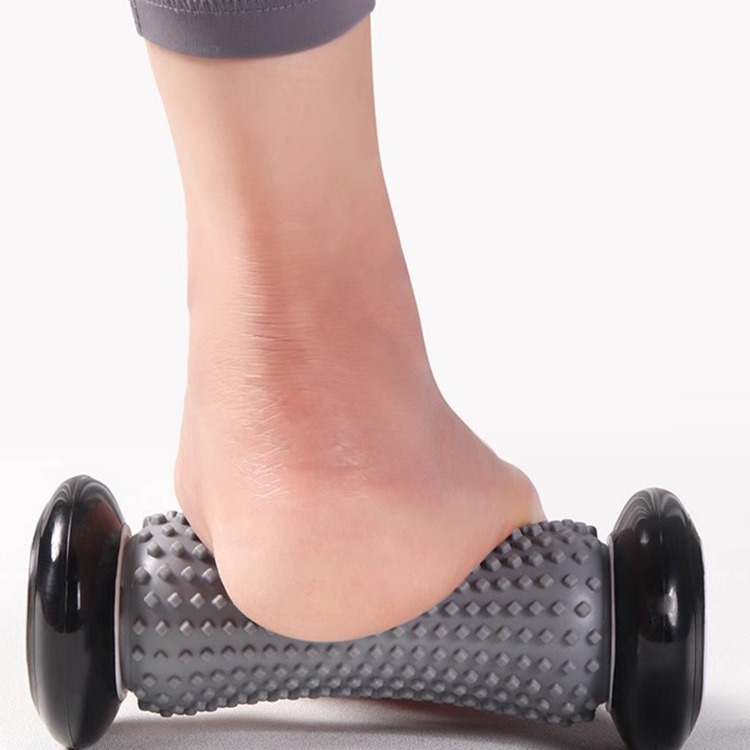 Amazon rodillo de pie fitness masaje rodillo pie músculo relajante dispositivo meridiano masaje equipo aliviar la fatiga