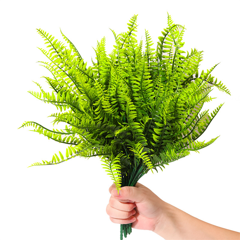 7 forks artificial Persian grass artificial flower fern leaf bundle artificial collocation flower arrangement decorative plastic fern Persian leaf_voghion.com