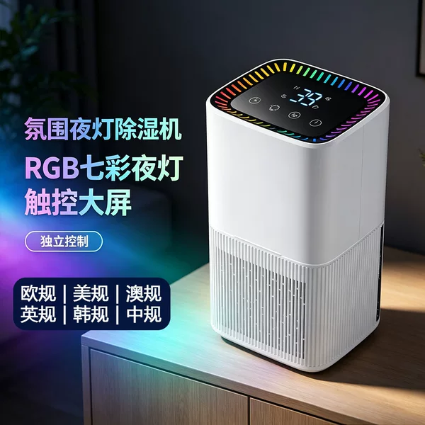 Cross-Border Smart Dehumidifier, Household Desktop Dehumidifier, Dormitory Office Portable Silent Small Air Dehumidifier