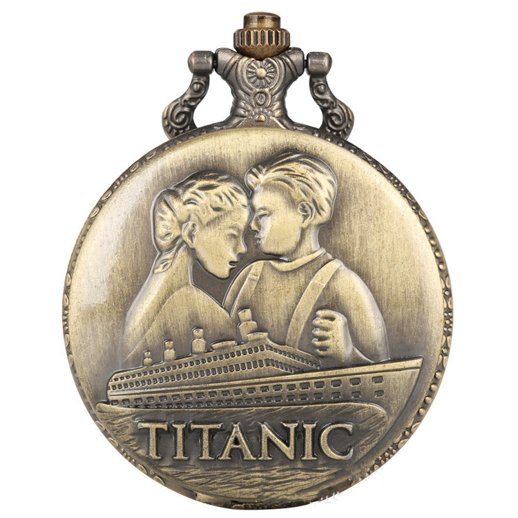 Foreign Best Selling Pieces US TV Series Titanic Theme Pocket Watch Couple Memorial Watch Factory Outlet