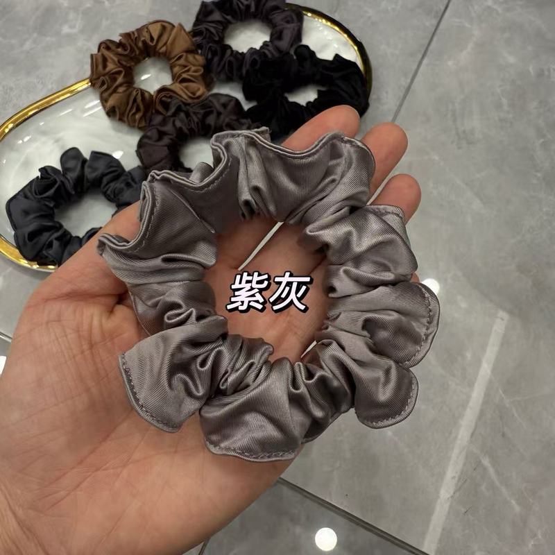 【实拍】韩国气质面膜缎面大肠发圈高级感皮筋大号布艺褶皱发饰|undefined