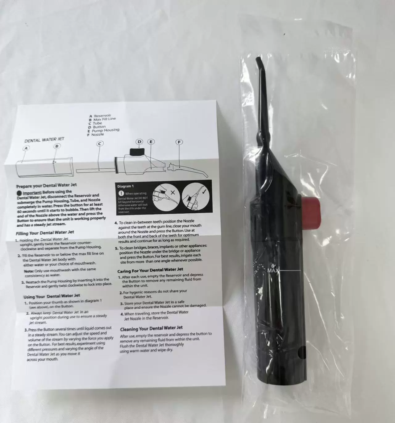 E -commerce live product Water FLOSS tooth washing device portable manual high -pressure teeth