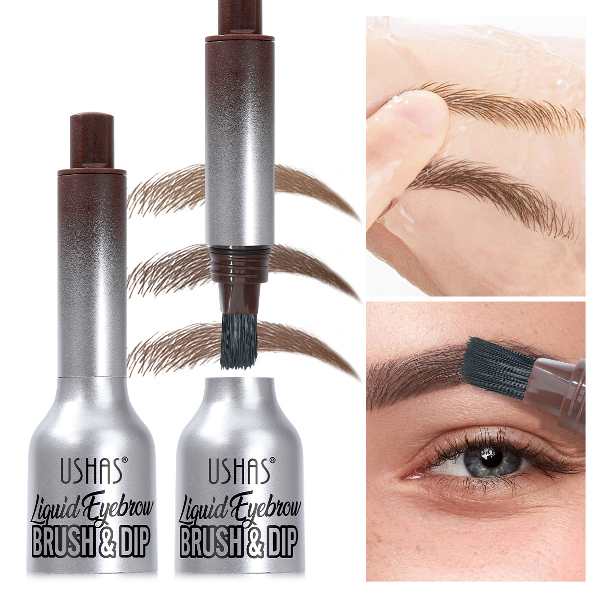 USHAS punto transfronterizo venta caliente colorante de cejas gel de cejas Amazonas impermeable no se marea forma crema de cejas duradera