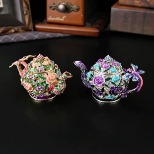 Teapot, storage system, metal enamel, storage box