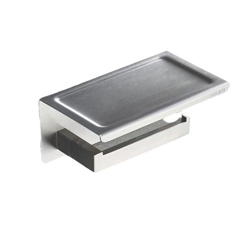 Cross-border 304 stainless steel brushed towel bar bathroom bath towel rack bathroom storage rack hardware hooks set