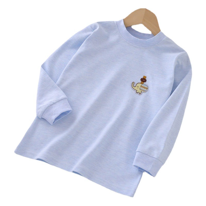 Детская осенняя одежда, базовые футболки для мальчиков и девочек, трикотаж для детей среднего и старшего возраста, термободи для малышей с длинным рукавом, цельные топы, 1-12 полосок