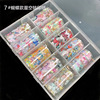 Starry sky for manicure, sticker, ethnic brand set with butterfly, 10 colors, English, flowered