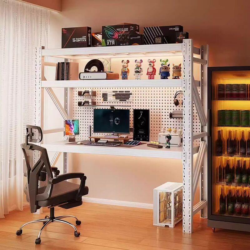 Ready-Made Shelf Computer Desk Thickened Home Office Study Desk E-Sports Room Mechanical Host Keyboard Multi-Layer Integrated Storage