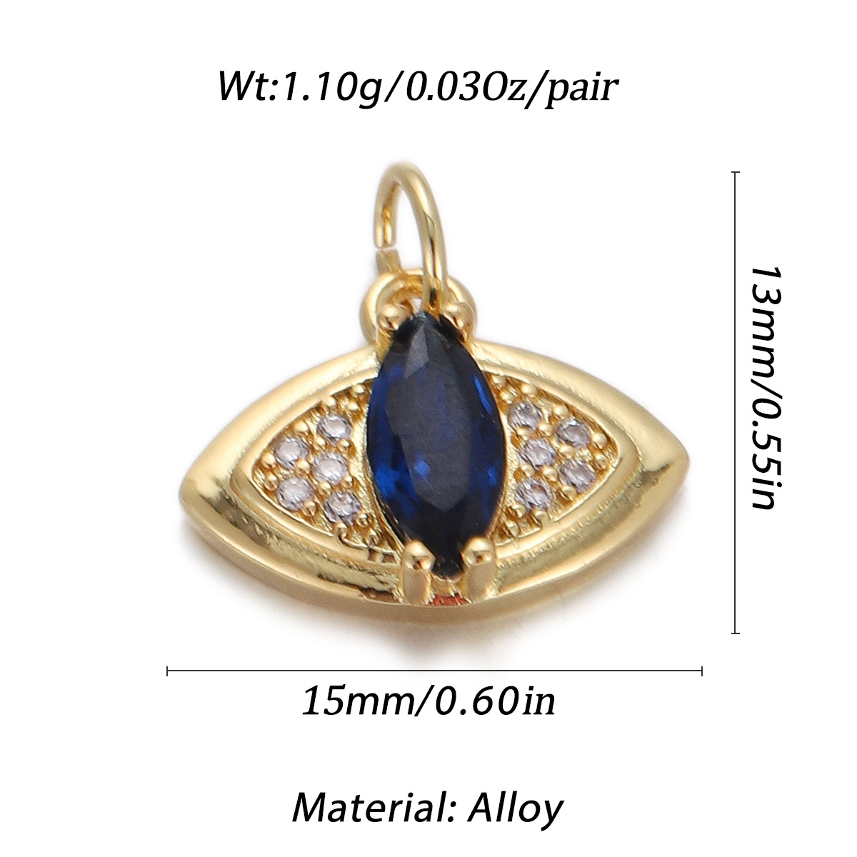 17g Weight Pendant Jewelry Making Type Gold Plated Plating Material Zircon Inlay Material 1 Piece Quantity Holiday, Daily Occasion Copper Material Letter, Heart Shape Pattern Women's Gender Enamel Design Simple Style Style 1 Piece Copper Zircon Gold Plated Letter Heart Shape Pendant 10