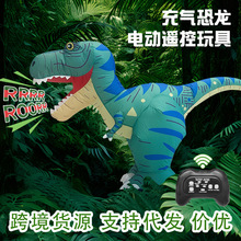 万圣节恐龙玩具搞怪霸王龙龙充气遥控玩具儿童大孩子模型玩具批发