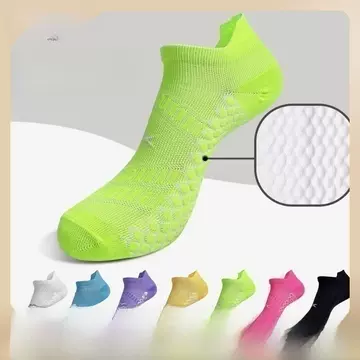 Socks men's and women's marathon professional running socks fitness pressure sports socks mid-calf short bubble towel bottom socks