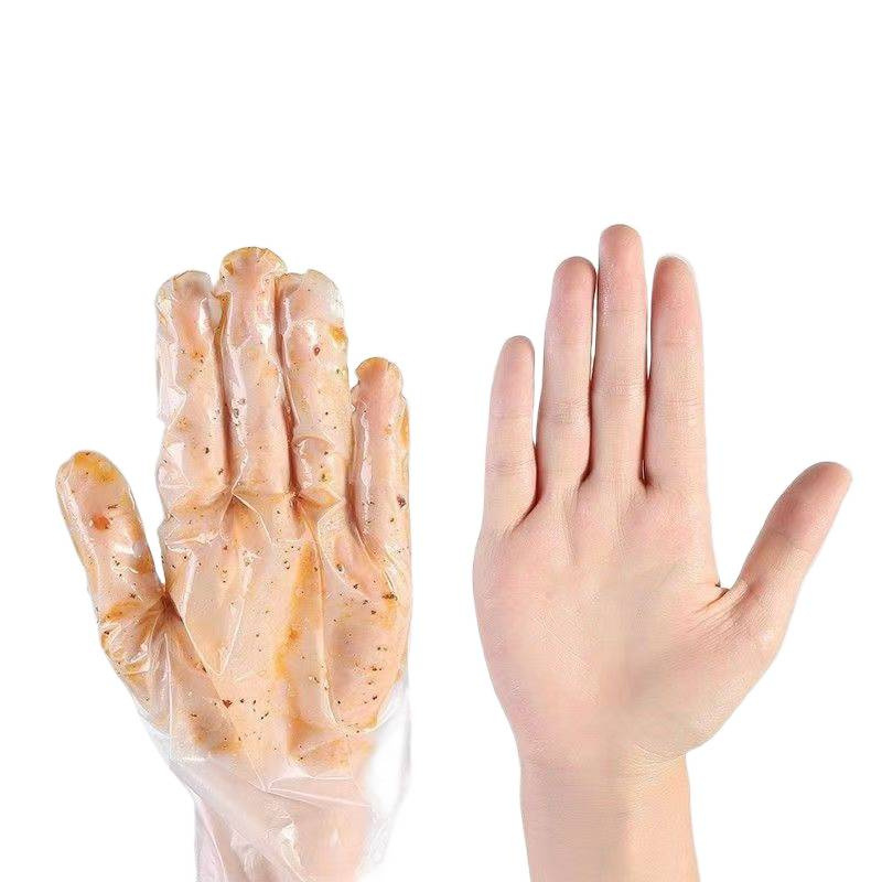 Guantes desechables antibacterianos comestibles gruesos a prueba de aceite a prueba de agua guantes al por mayor