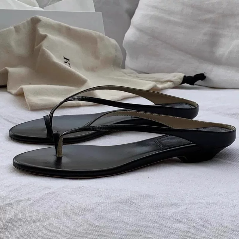 Small design flip flops, summer slippers, universal slide, shoes, trend of season, 2025 years