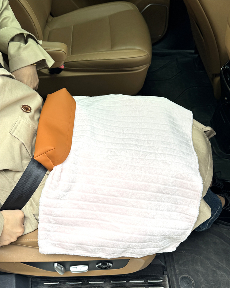 Car Leg Warmer Blanket for Women, Winter Driving Knee Protection Blanket, Body Warmer Quilt, Car Multifunctional Seat Belt Shoulder Protector