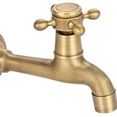 Copper antique European retro 4 points 6 points single cold washing machine faucet mop pool extended faucet spout bathroom