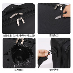 Factory Wholesale Large Capacity Waterproof Oxford Cloth Makeup Bag Professional Mosaic Makeup Artist Nail Tool Box High Quality