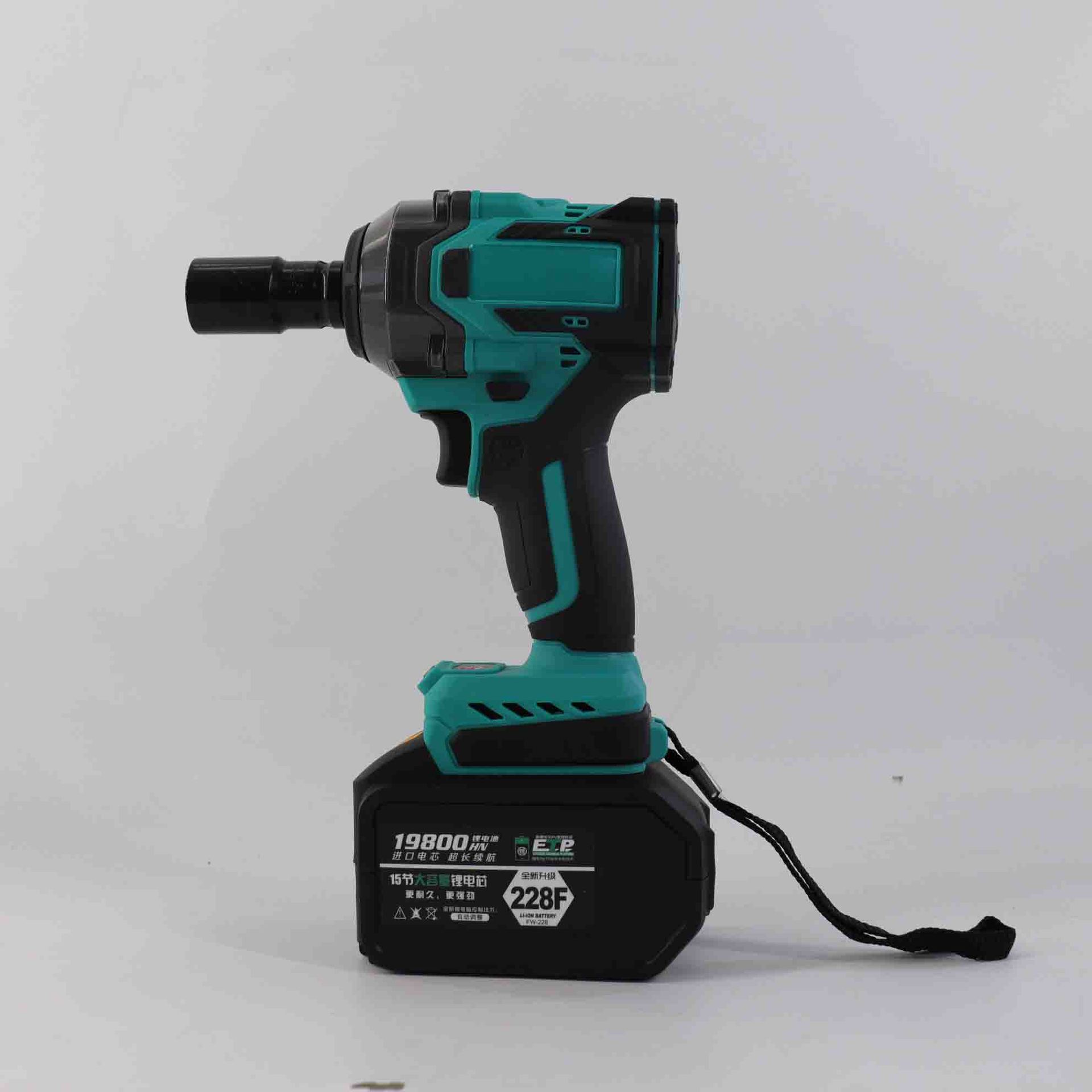 大扭力5挡调速锂电充电扳手冲击脚手架800N.M款电钻高扭矩