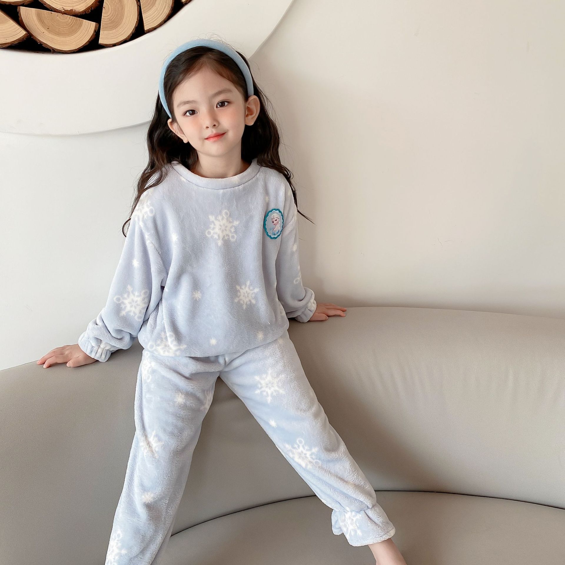 Pyjama en velours corail New Kid Baby Girls Vêtements de nuit d'hiver