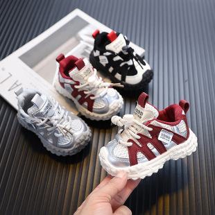 2025 spring children's sneaker 0-1-3 years old toddler shoes soft bottom running shoes for boys and girls baby shoes western style