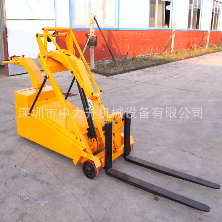 无支腿电动叉车平衡配重叉车小型电动搬运车曲臂堆高车