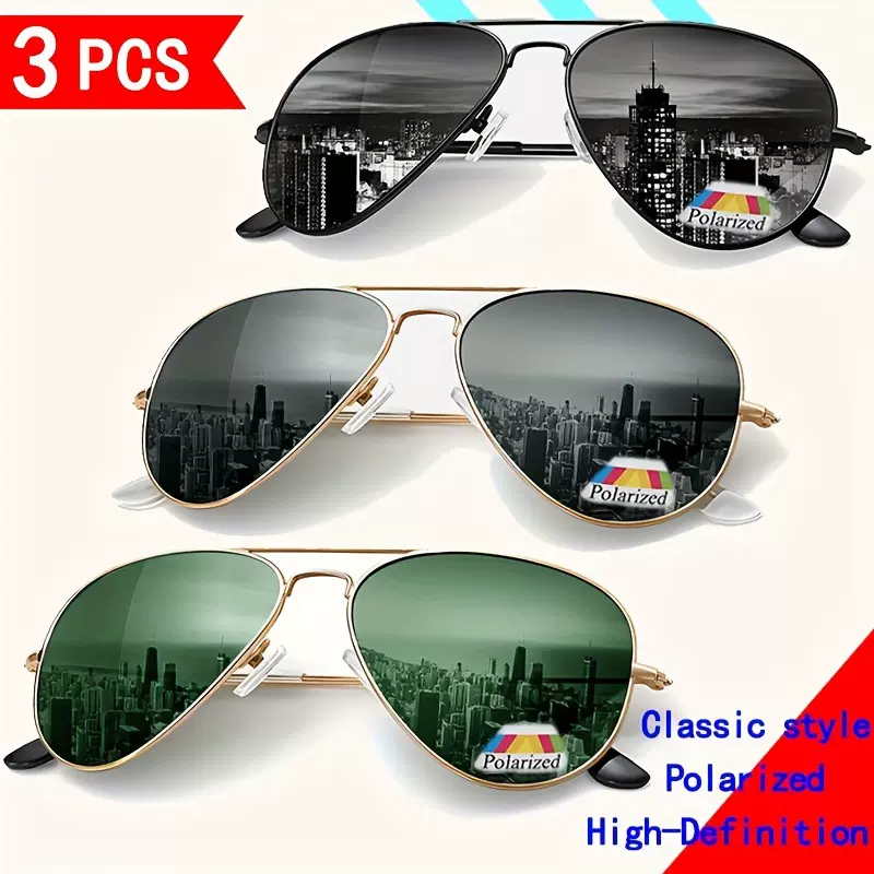 经典高品质偏光镜驾驶眼睛开车司机潮流墨镜男蛤蟆镜太阳镜3025