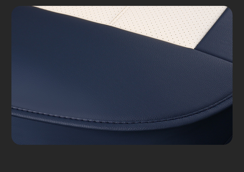 Summer Leather Car Seat Cushion, All-Season Universal Seat Pad, Full Surround Seat Cover, Nappa Leather Seat Cover, European and American Style