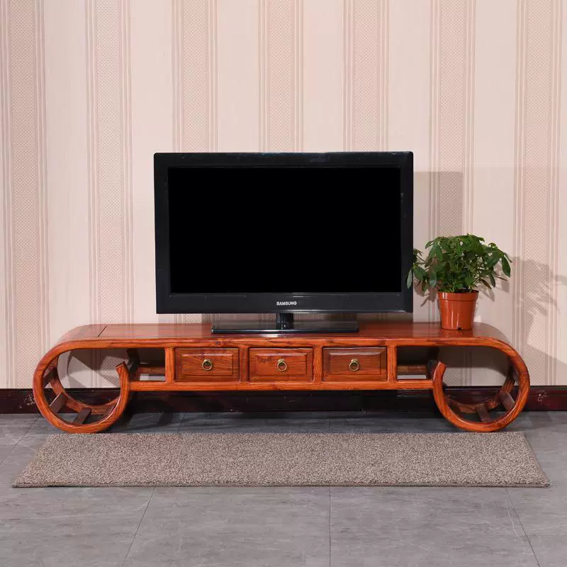 Полная мебель, антикварный шкаф для хранения, шкаф для телевизора из цельного дерева на коротких ножках, китайский шкаф для телевизора, простой шкаф для телевизора из вяза для гостиной