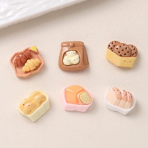 Cartoon DIY resin accessories, decorations, desserts, food, cream glue, handmade hair clips, phone cases, shoe buckles, and accessories batch