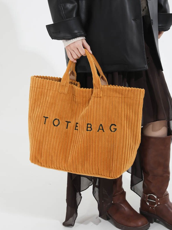 Bolso de hombro de gran capacidad para mujeres nuevas moda transfronteriza de moda de estilo universal bolso de viaje de lana nicho letras bolso de mano