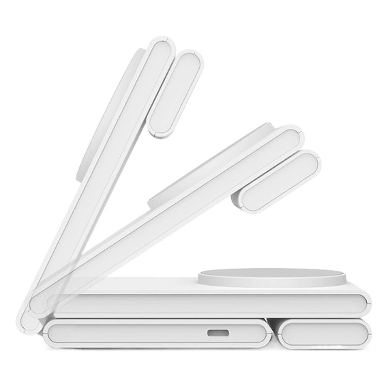 Qi2 сертифицированный магнитный всасывающий беспроводной зарядный трехв-1 складной держатель настольное беспроводное зарядное устройство подходит для Apple Watch S10