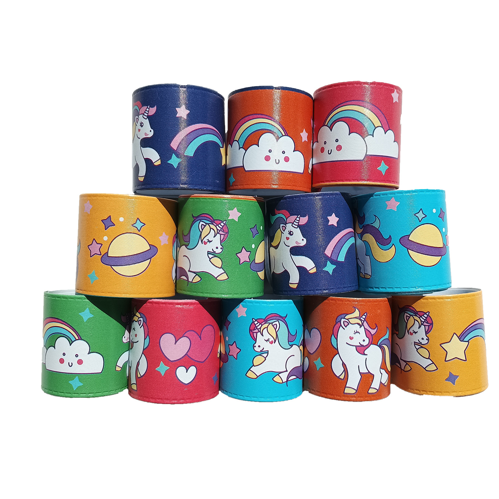 Nuevo Unicornio pop anillo pulsera de los niños decoración del partido pulsera