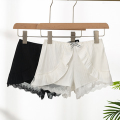 100% pure cotton Qilixiang threaded cotton safety pants for women anti-exposure lace loose shorts leggings 2909