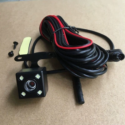 Driving recorder Rearview Mirror Reversing Image Dual - 5-holes-4-lights-10m-wires-12v