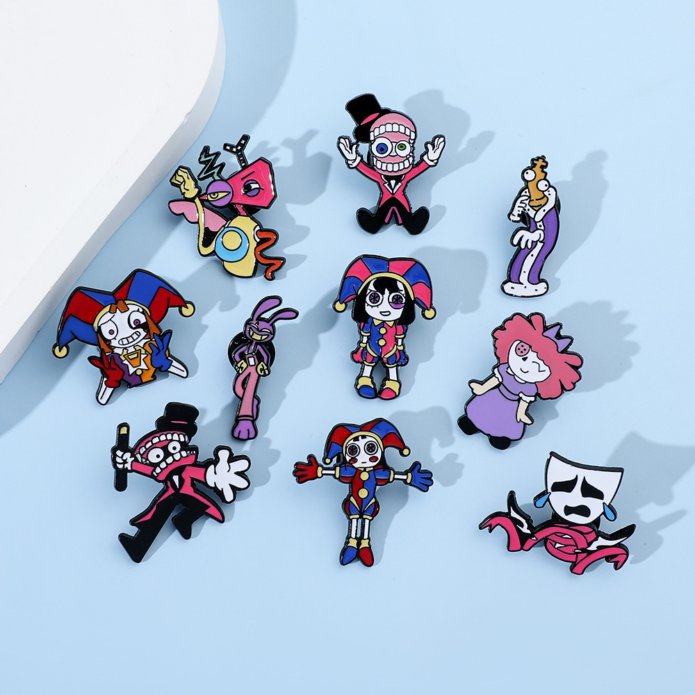 Plating Design Cute Pin Cartoon Character Alloy Plating Unisex Brooches