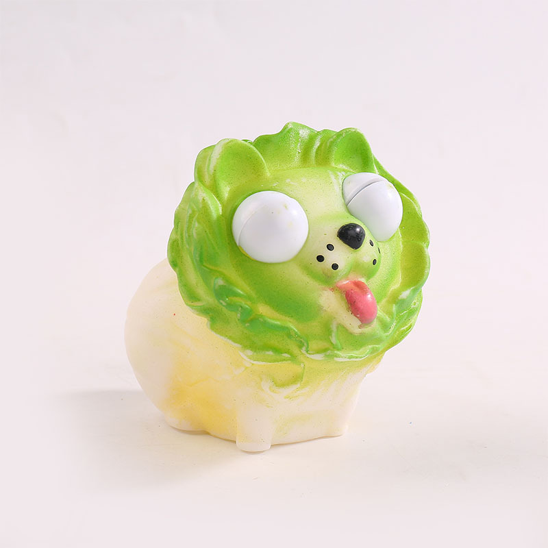 Transfronterizo caliente-venta llamativo gusano vegetal pellizco música descompresión juguete squeeze ojo-soplado creativo ventilación descompresión artefacto fábrica al por mayor