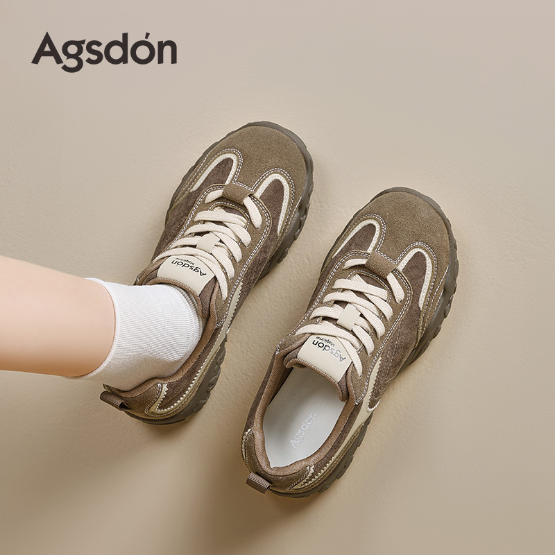 Zapatos de entrenamiento para mujeres 2025 nuevos zapatos deportivos casuales delgados de otoño Retro Gump