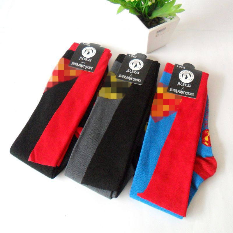 Knee-High Long Tube Foreign Trade Football Socks Cartoon Personality Cape Long Socks Sports Unisex Christmas Casual Versatile