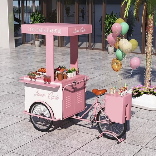 Jinjie Outdoor Stall Truck Shopping Mall Exhibition Mobile Night Market Snack Tricycle Internet Celebrity Stall Truck Coffee Milk Tea Truck