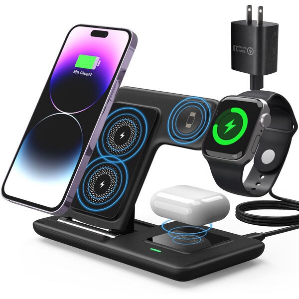 Foldable wireless charger