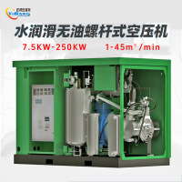 食品级无油水润滑精密电子药厂用不锈钢材质螺杆式空压机生产厂家