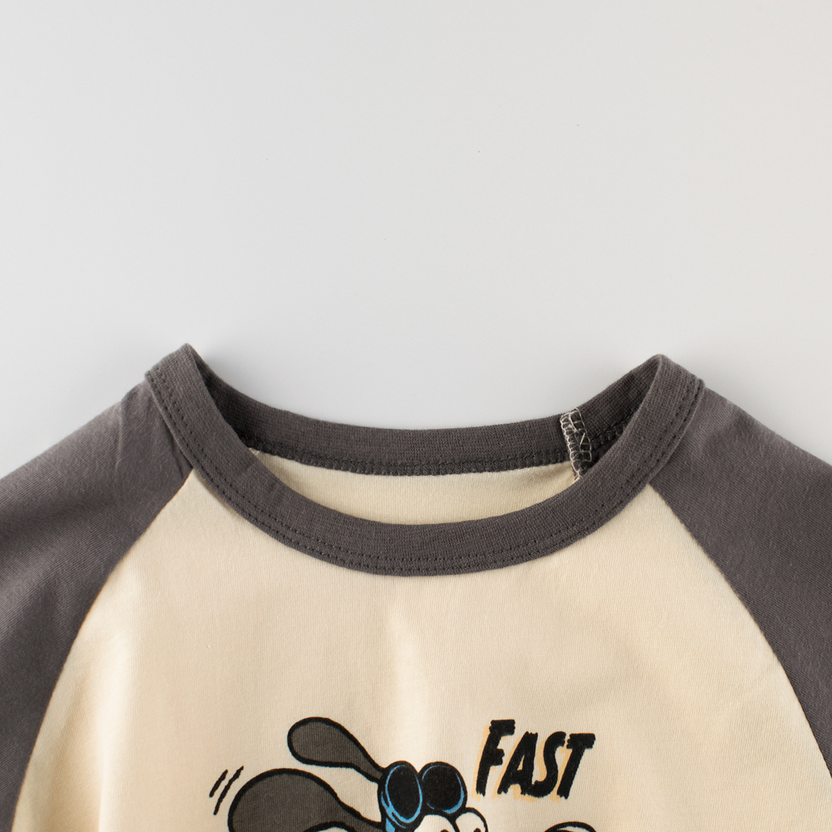 27kids camiseta de manga corta para niños 2024 verano nueva ropa para niños versión coreana de media manga de dibujos animados raglán ropa de bebé marea