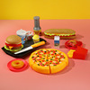 Cut fruit toy, bull steak western restaurant burger pizza cake cake fries, ice cream fast food plate set 1