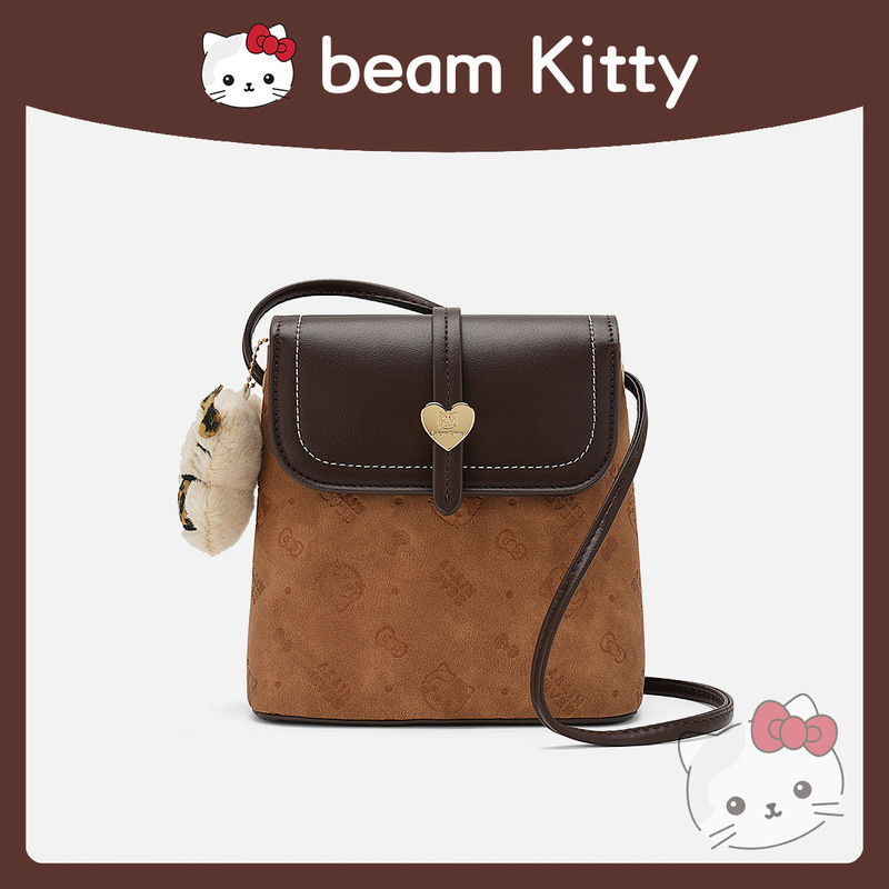 Mini Crossbody Bag 2025 New Frosted Lightweight Printed Shoulder Bag Multi-Layer Large Capacity Phone Bag Versatile