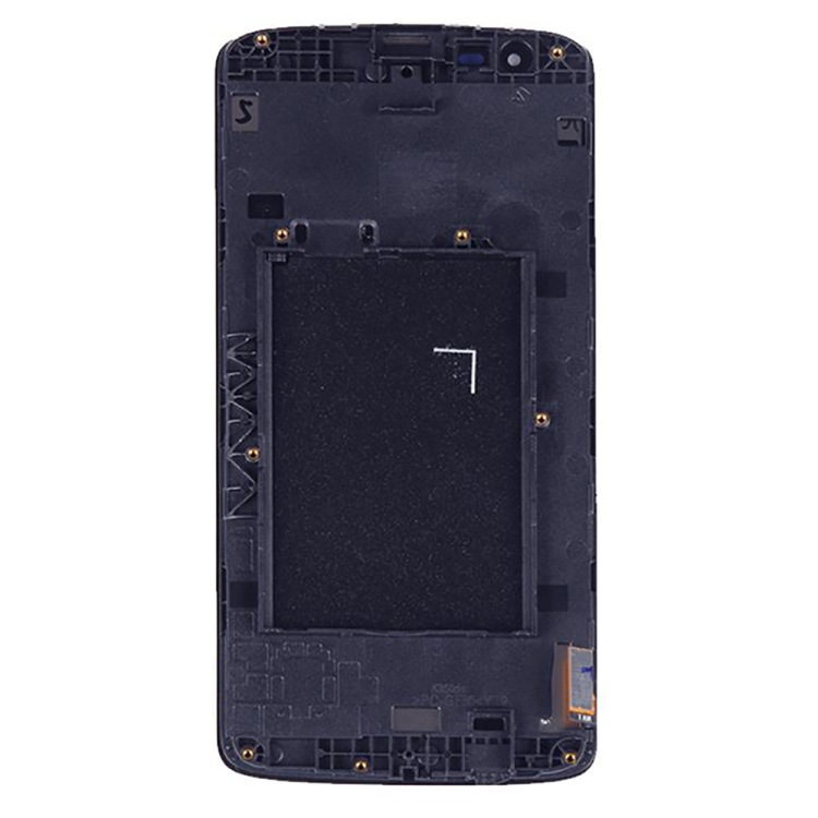 Aplicable para LG K8 (2016) material TFT LCD Touch Assembly con marco (color: negro)