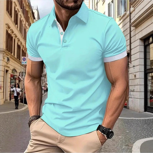 Newly Released Summer T-Shirt Paul Men's Short Sleeve Top Popular Fashion Trend Polo Shirt
